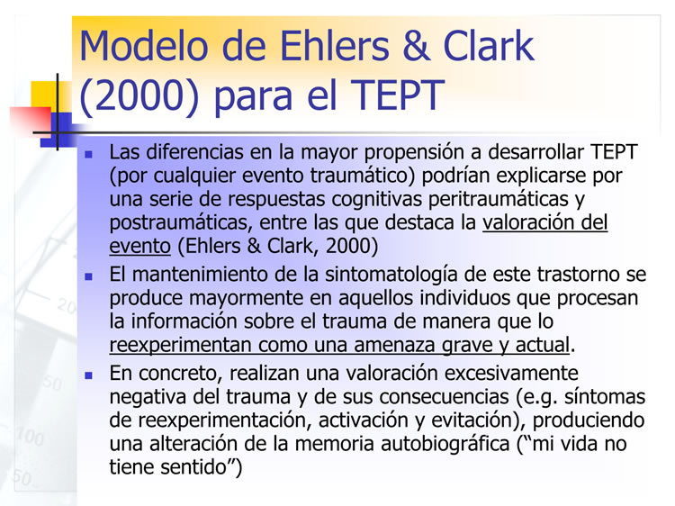Modelo de Ehlers y Clark (2000) para el TEPT
